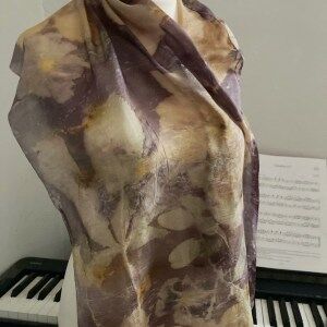 logwood printed sik scarf