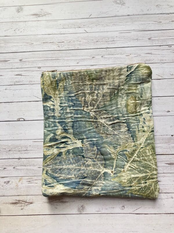 Leather natural printed purse - Image 3