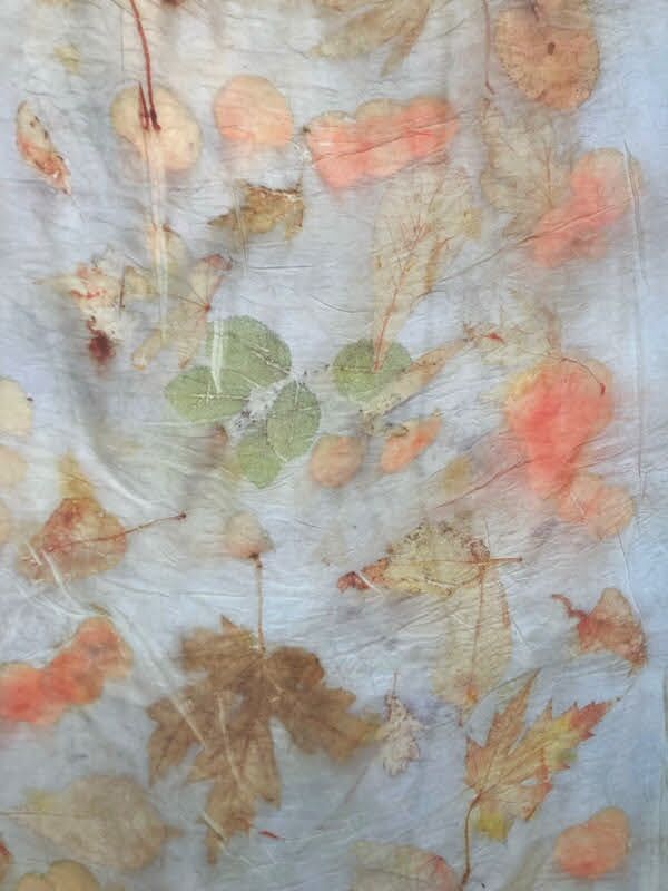 Botanical printed silk scarf - Image 3