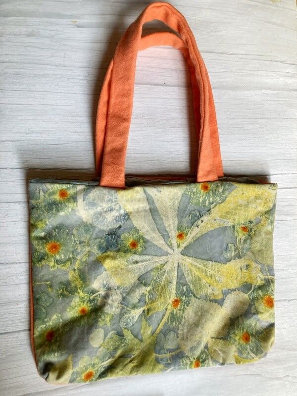 natural printed leather wool shoulder bag