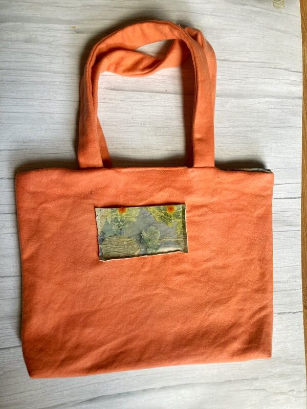 Natural printed shoulder bag - Image 3