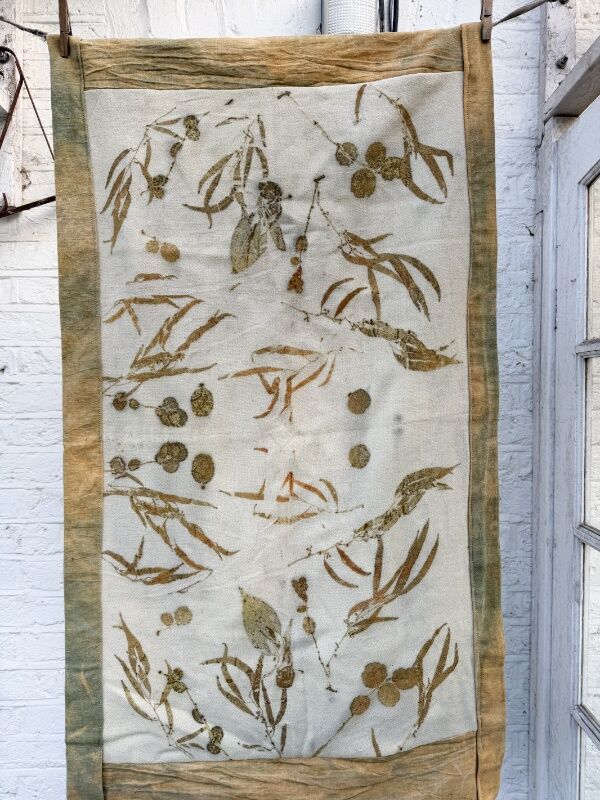 Naturally printed on wool